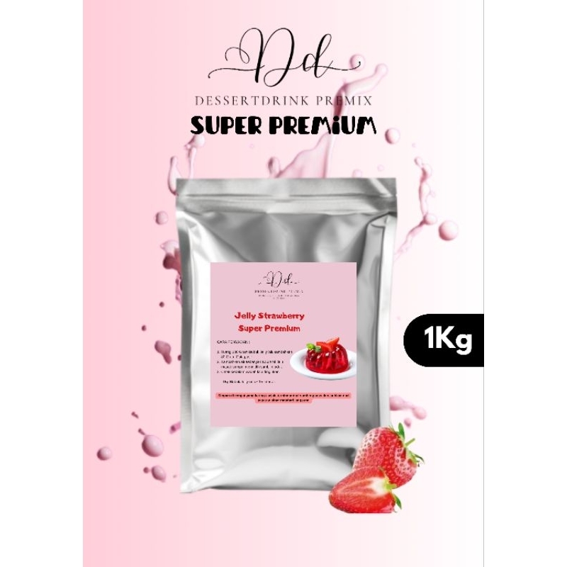 

Bubuk Jelly Rasa STRAWBERRY 1kg/1000gram Murah Super Premium Dessertdrink Premix / Jelly Powder Super Premium / Bubuk Jelly Kiloan / Bubuk Jelly Powder / Bubuk Jelly Cincau / Bubuk Jeli Instan / Instant Jelly Powder / Bubuk Jeli Premium