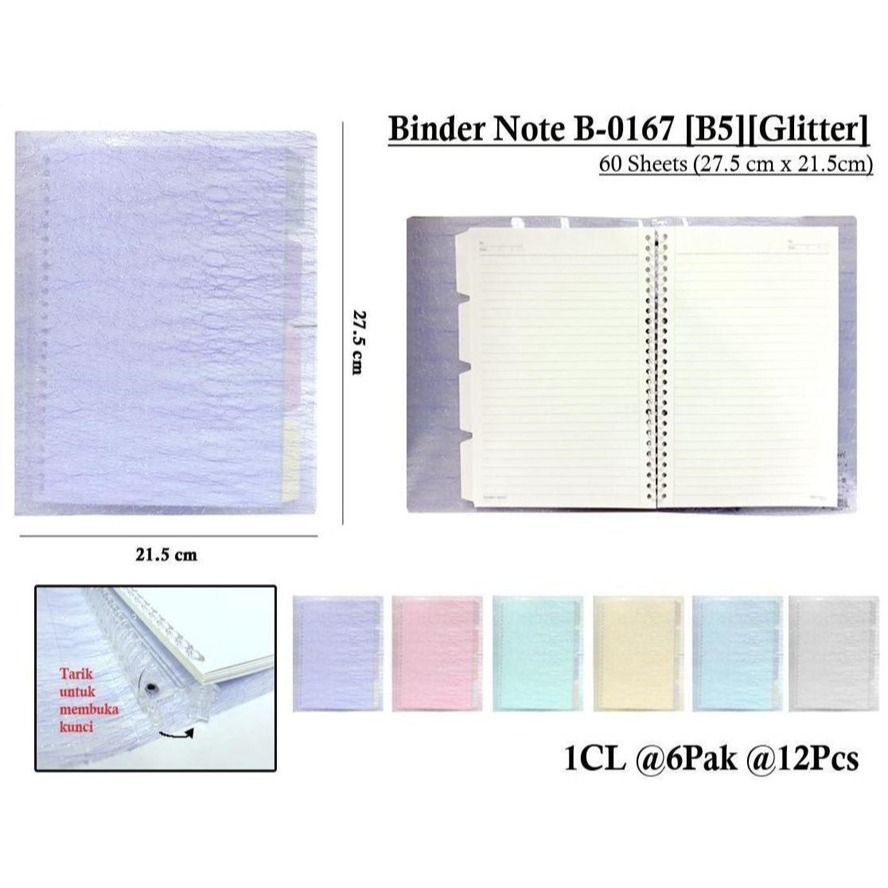 

WENGU Binder Note Soft Ring - Buku Binder Catatan Ring Ukuran B5