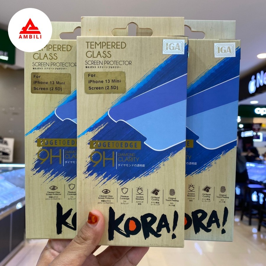 IPHONE 13 MINI TEMPERED GLASS ANTI GORES KORA