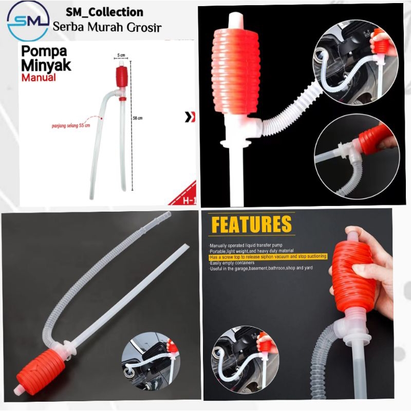 pompa minyak/pompa bensin/pompa tangan manual/pompa sedot hisap tangan/pompa tangan portabel hand hu