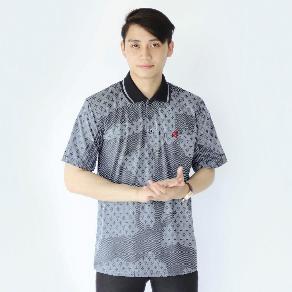 Ds - Kaos Kerah Pria Distro Batik Saku | Kaos Pria Kerah Polo Motif Lengan Pendek