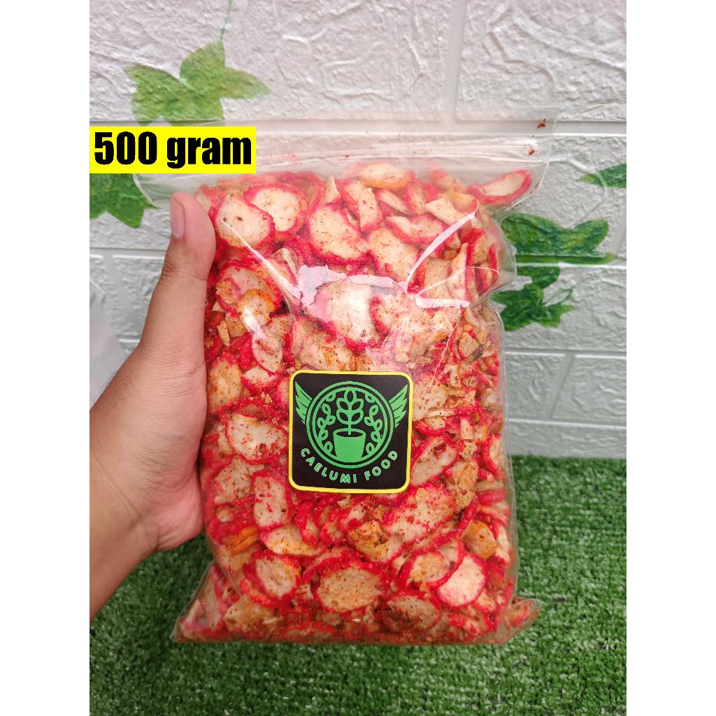 

KERUPUK SEBLAK JABLAY PEDAS KENCUR 500GR GURIH RENYAH 500 GRAM