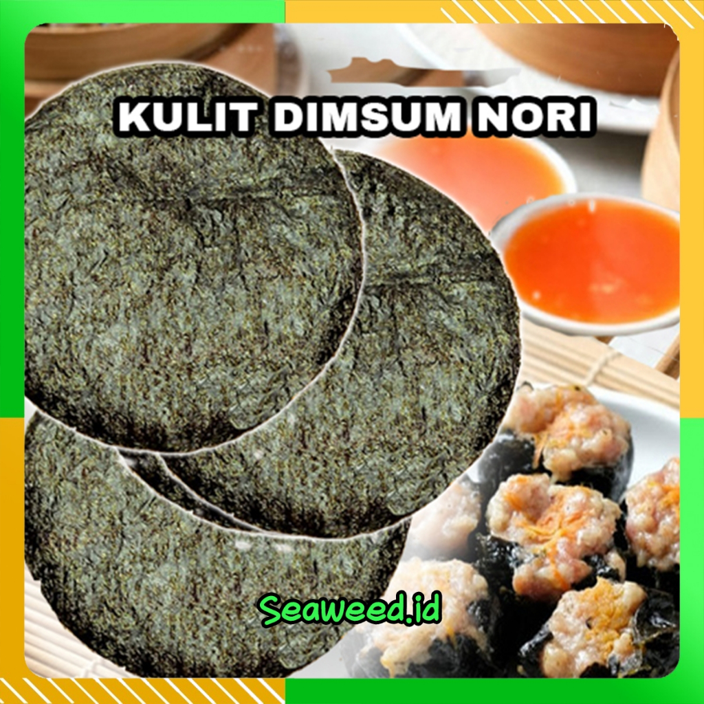 

Kulit dimsum BULAT NORI RUMPUT LAUT Siomay Gyoza tipis halal lembut anti lengket