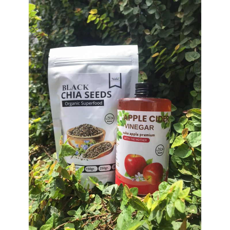 

PAKET HEMAT ‼️ Cuka appel 500ml + Chia seeds