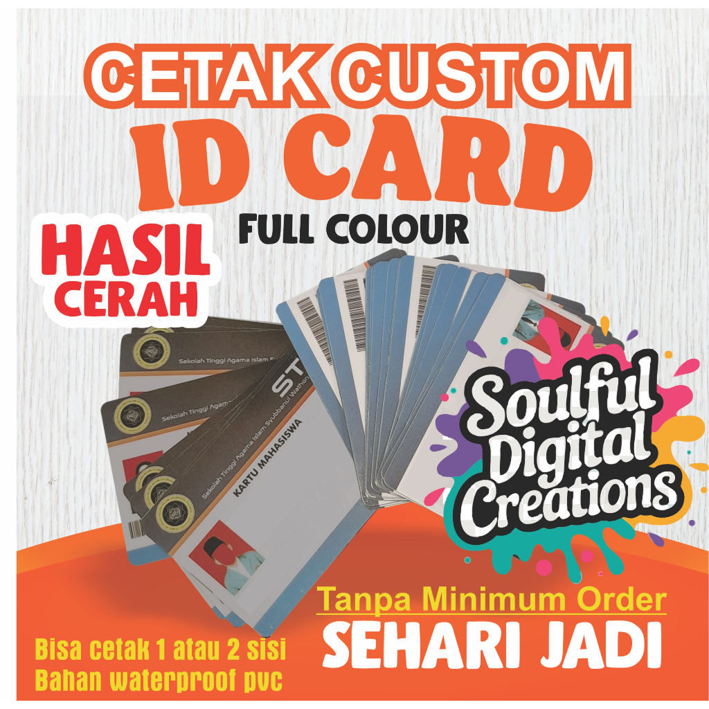 

Cetak ID CARD PVC / CETAK MEMBER/ BARCODE /KARTU MAHASISWA/