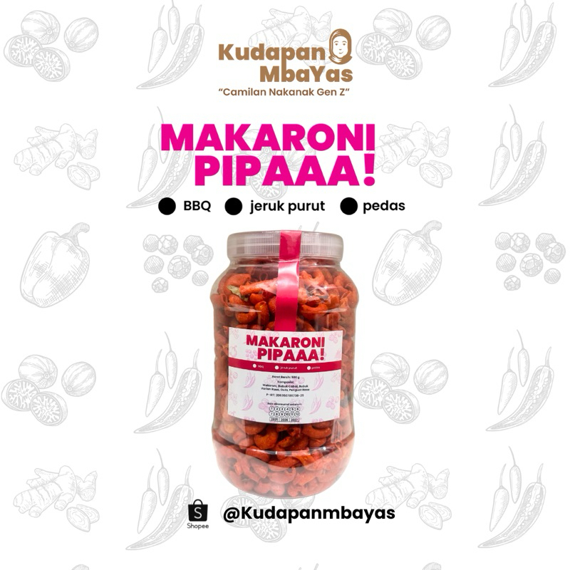 

Makaroni Pipaaa! Jeruk Purut - 500 g