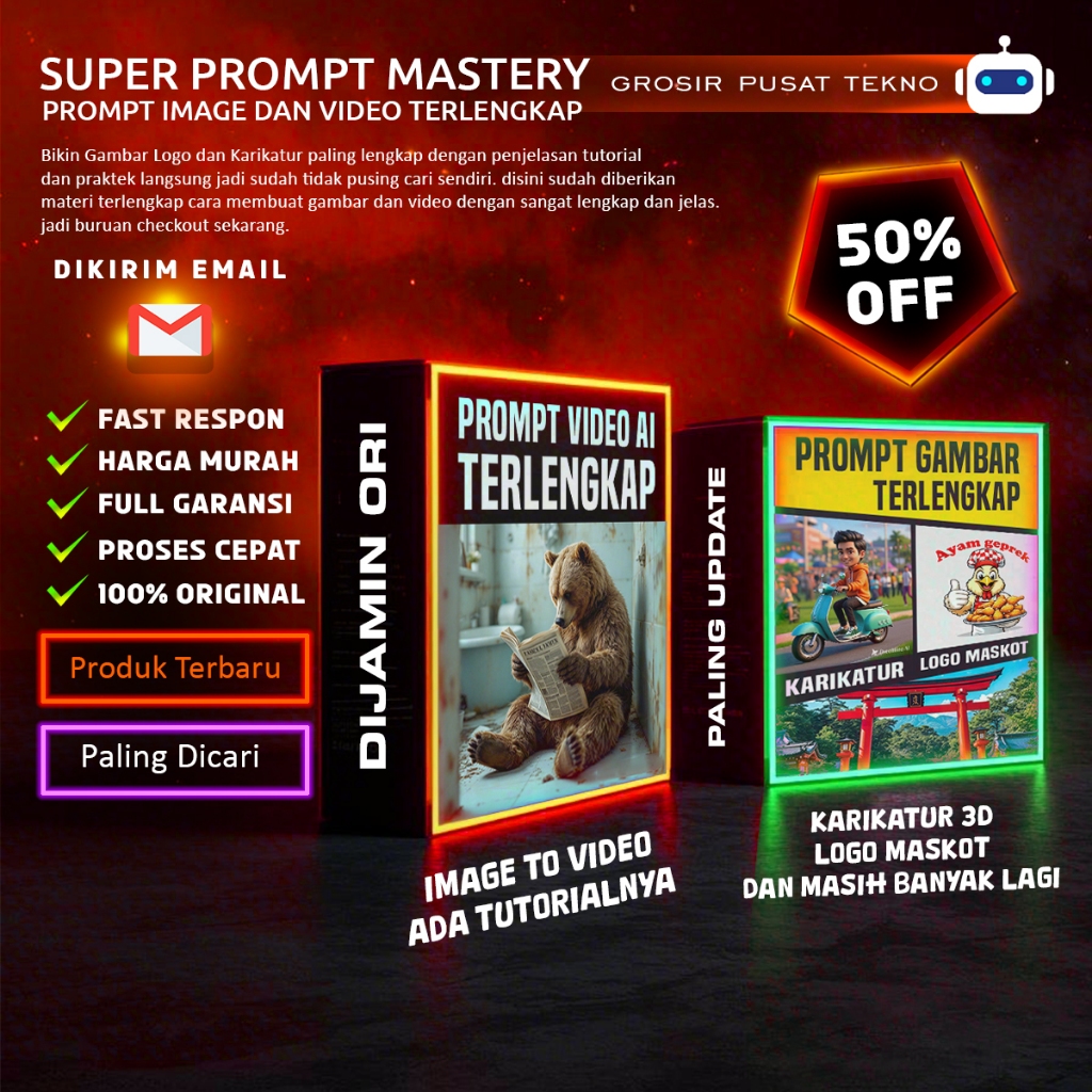 Super Prompt Mastery: Kelas Prompt Gambar dan Video AI Terlengkap