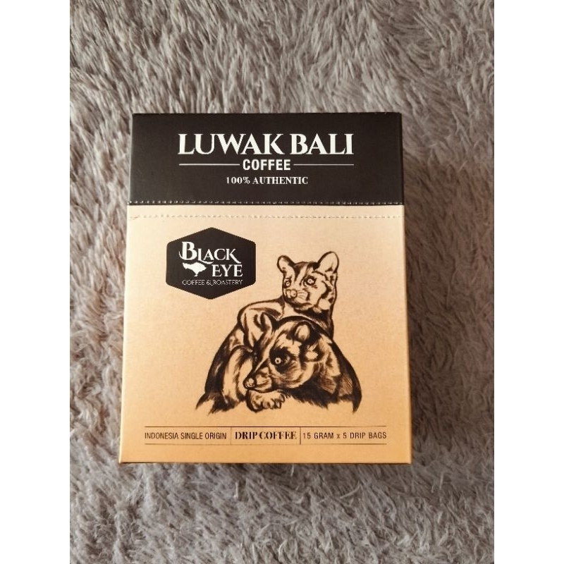 

Black Eye Coffee Bali - Luwak bali drip 5x15gr