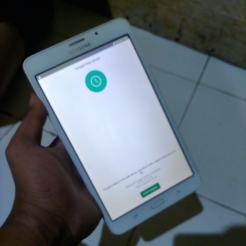 Samsung Tab A6 LCD tampil, Sentuh Error