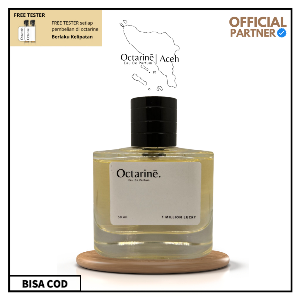Octarine - Parfum Pria Tahan Lama Aroma Elegant Karismatik Soft Inspired By 1 MILLION LUCKY