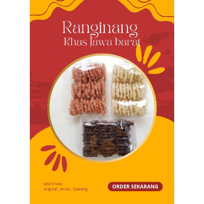 

Ranginang Khas Jawa Barat Rasa Original Terasi Bawang