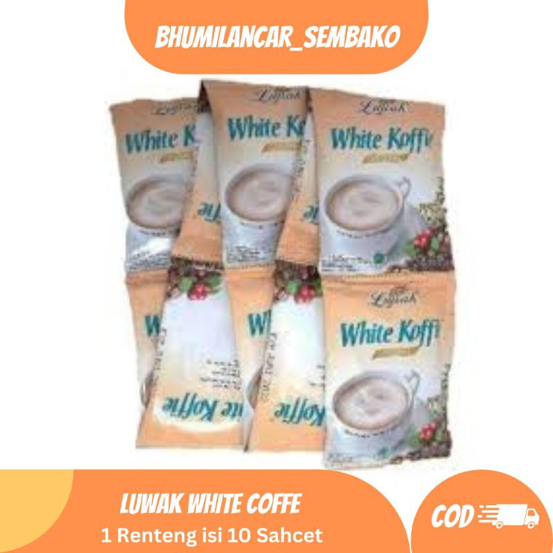 

LUWAK WHITE KOFFIE 1 renceng 10 sachet