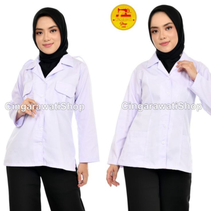 Kemeja putih dinas Wanita Baju Pdh Pns Wanita Atasan Putih Kerja Wanita Baju Dinas Putih Pns Pemda S