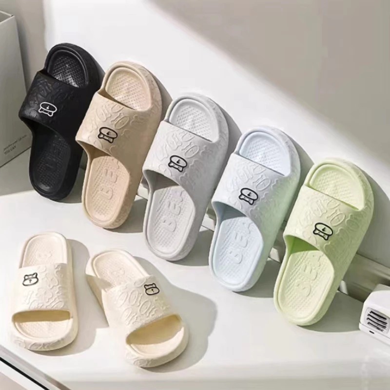 Sandal Slop Jelly Karet Model Bear Wanita Rumah Slipper / Sandal Indoor Kartun