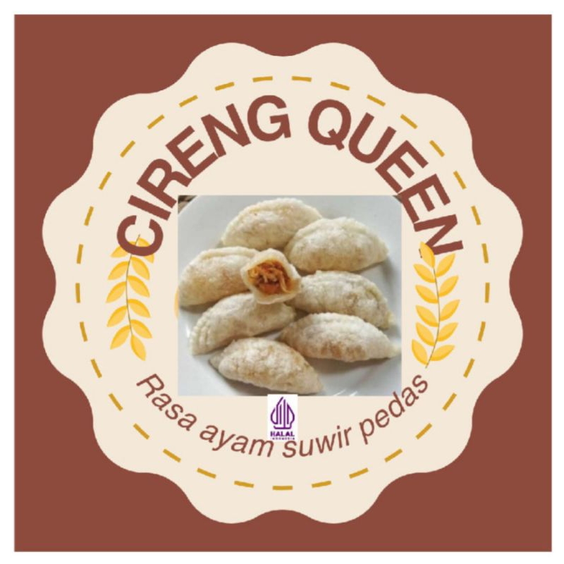 

Cireng Queen, isi ayam suir pedas + saos racikan yang enak