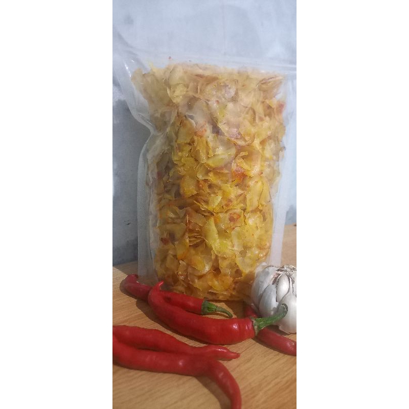 

keripik singkong pedas manis asli cabe ulek