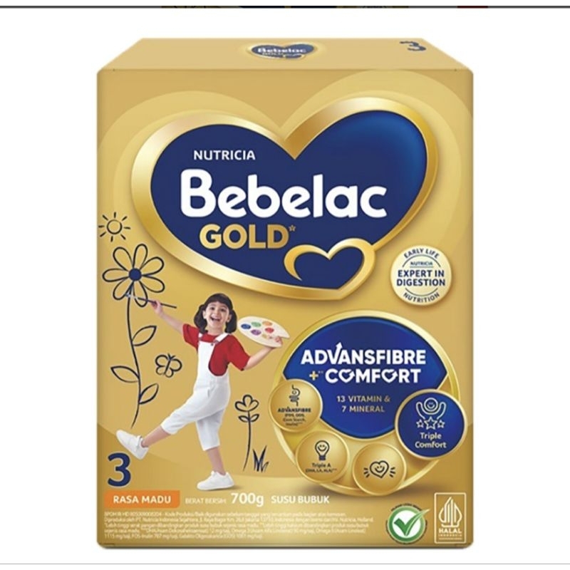 

Nutricia Bebelac Gold Rasa Madu Advansfibre + Comfort 700g