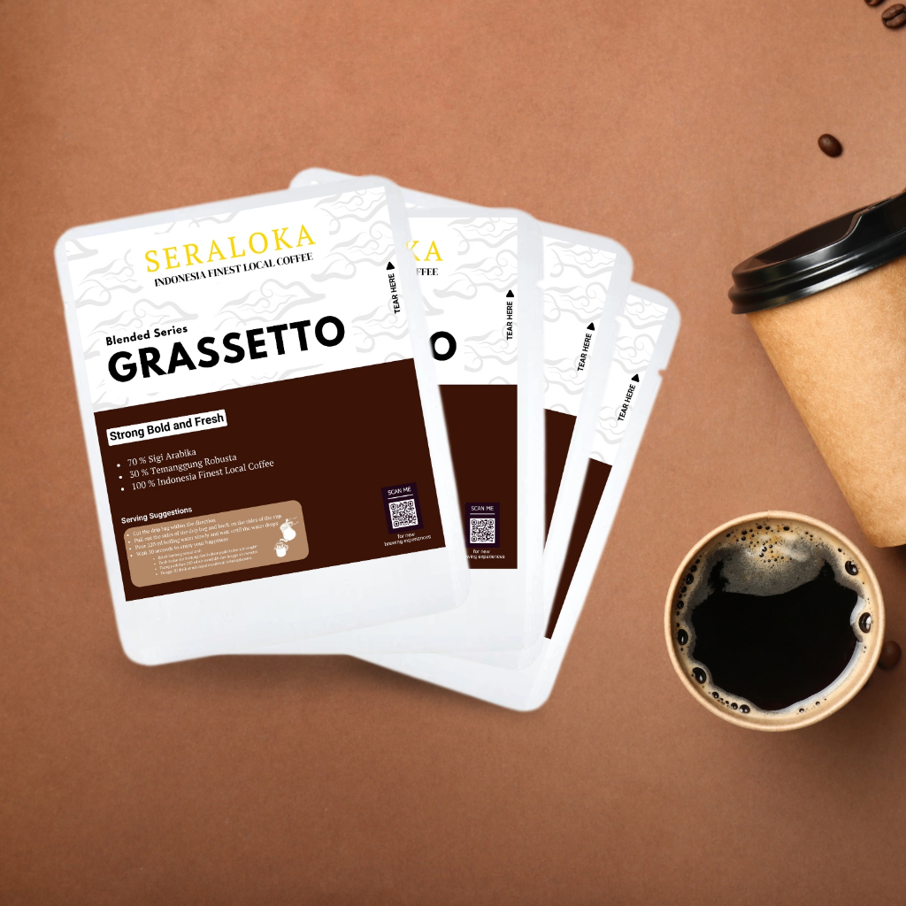 

Kopi Drip Bag 10 gr Blend Arabika Robusta Sensasi Bold dan Strong