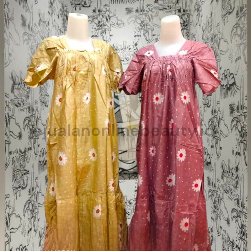 daster fuji motif flower daisy