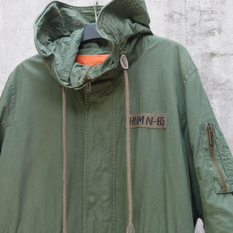 FISHTAIL PARKA JACKET ARMY HUM N-65