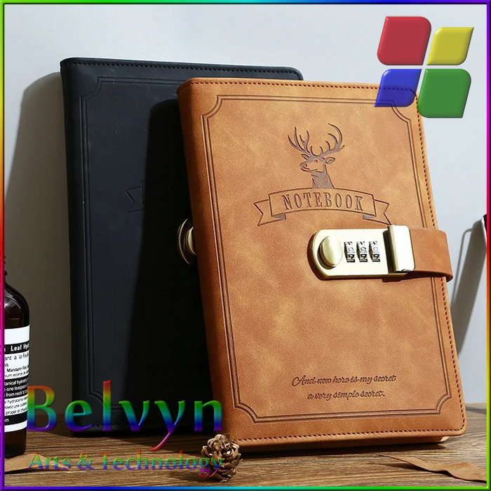 

Buku Jurnal Leather Notebook Diary 80GSM 265 Halaman with Lock - TODDI TD-A5