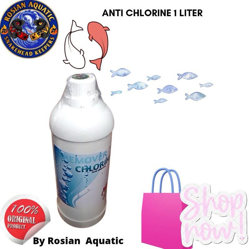 anti chlorine penetral air pdam 1 liter / anti chlorine aquarium / anti chlorine kolam / anti chlori