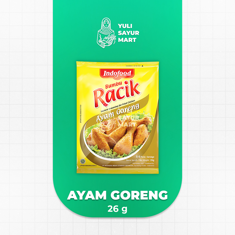 

Bumbu Racik Ayam Goreng 26g - Yuli Sayur Mart