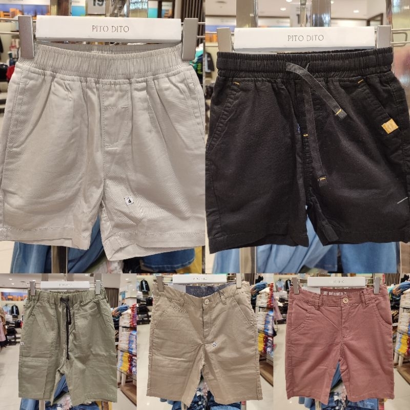 CELANA PENDEK CHINOS ANAK LAKI-LAKI ORIGINAL BRAND PITODITO (4-14Th) NN'23