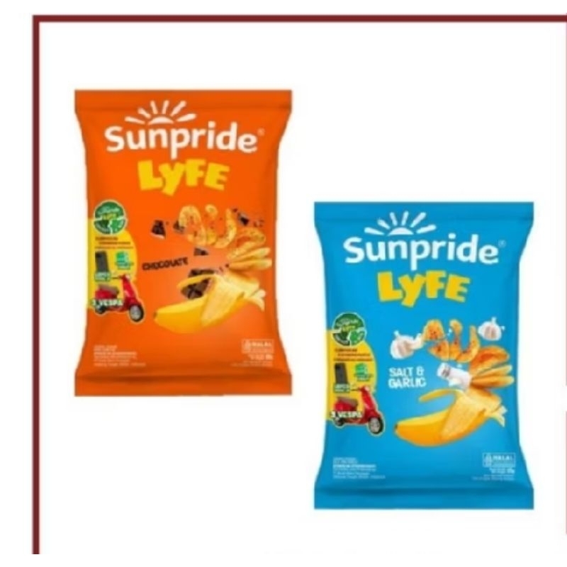 

Sunpride Lyfe cavendish banana chips kripik pisang 55gr