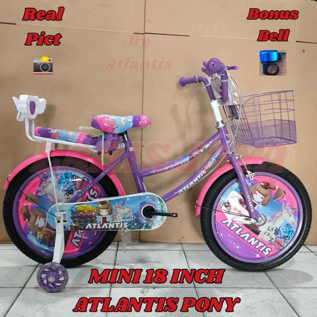 SEPEDA ANAK PEREMPUAN MINI 18 INCH ATLANTIS PONY BY ATLANTIS SEPEDA ANAK PEREMPUAN