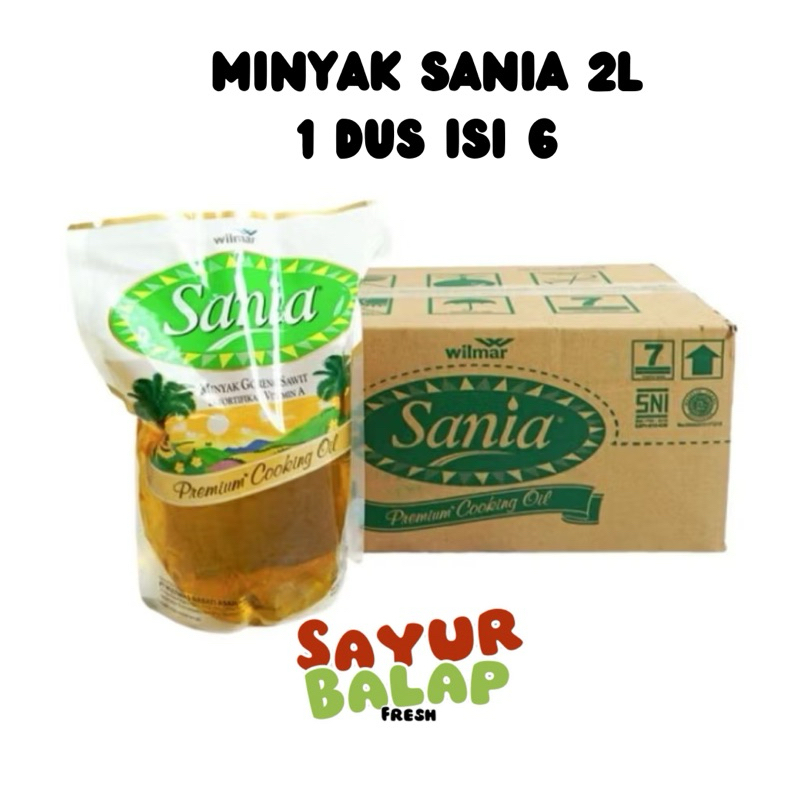 

Minyak Sania 1,8L 1 Dus isi 6 Minyak Goreng Sania Pouch Minyak Goreng Sania 1 Dus Promo Minyak Sania 1 Karton