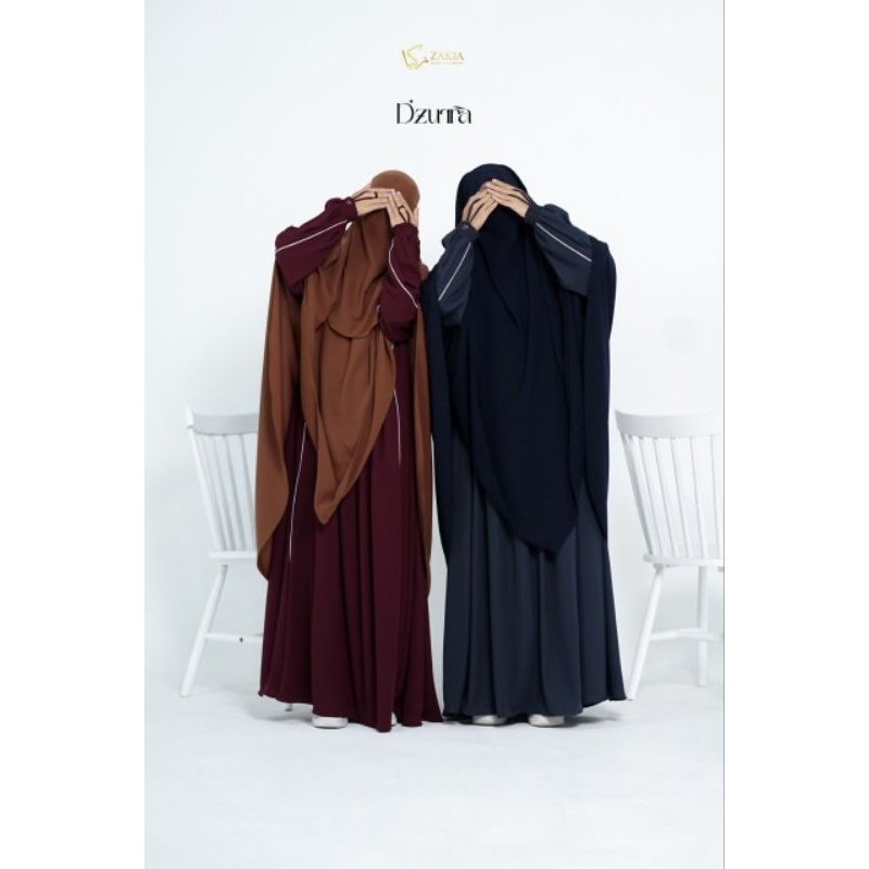 Dilovable.id | ABAYA DZURRA ABAYA POLOS LIST GAMIS SYARI ABAYA LEBARAN BY. ZAKIA MUSLIMAH WEAR