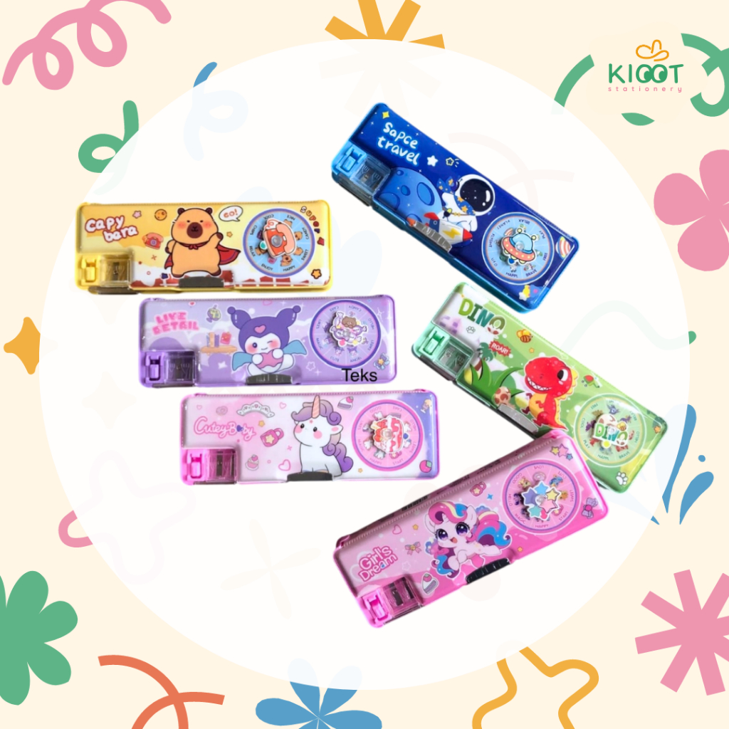 

Kioot - Tempat Pensil Magnet Kotak Pensil Alat Tulis Anak Sekolah Karakter Lucu Warna ZL 532-7Tempat Pensil Magnet - Multifungsi dan Hemat Ruang Jaga meja tetap rapi dan terorganisir dengan Tempat Pensil Magnet! Dengan desain praktis dan magnet yang kuat