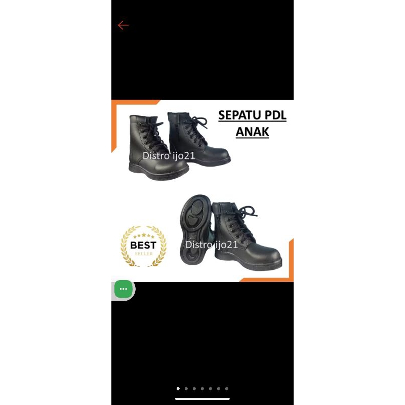 sepatu pdl anak