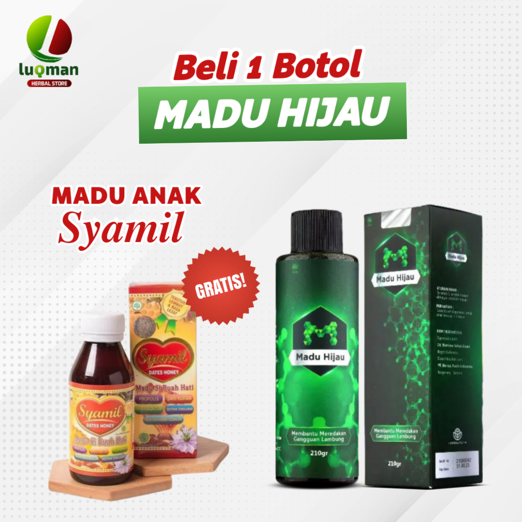 Madu Hijau Mengobati Sakit Maag Asam Lambung Gerd Mual Kembung Sehat Lambung Asli 210g Original
