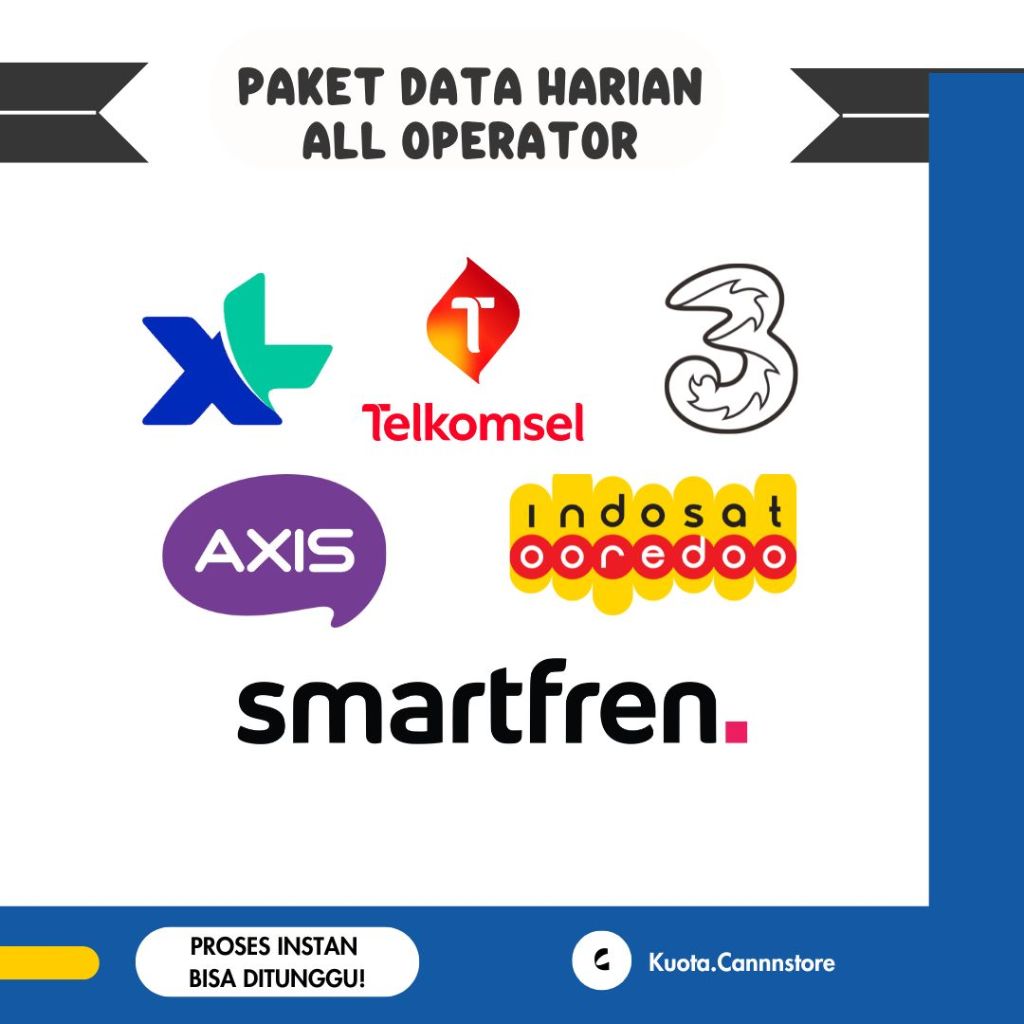 PAKET INTERNET MINGGUAN ALL OPERATOR TERLENGKAP TELKOMSEL INDOSAT XL AXIS SMARTFREN TRI 3