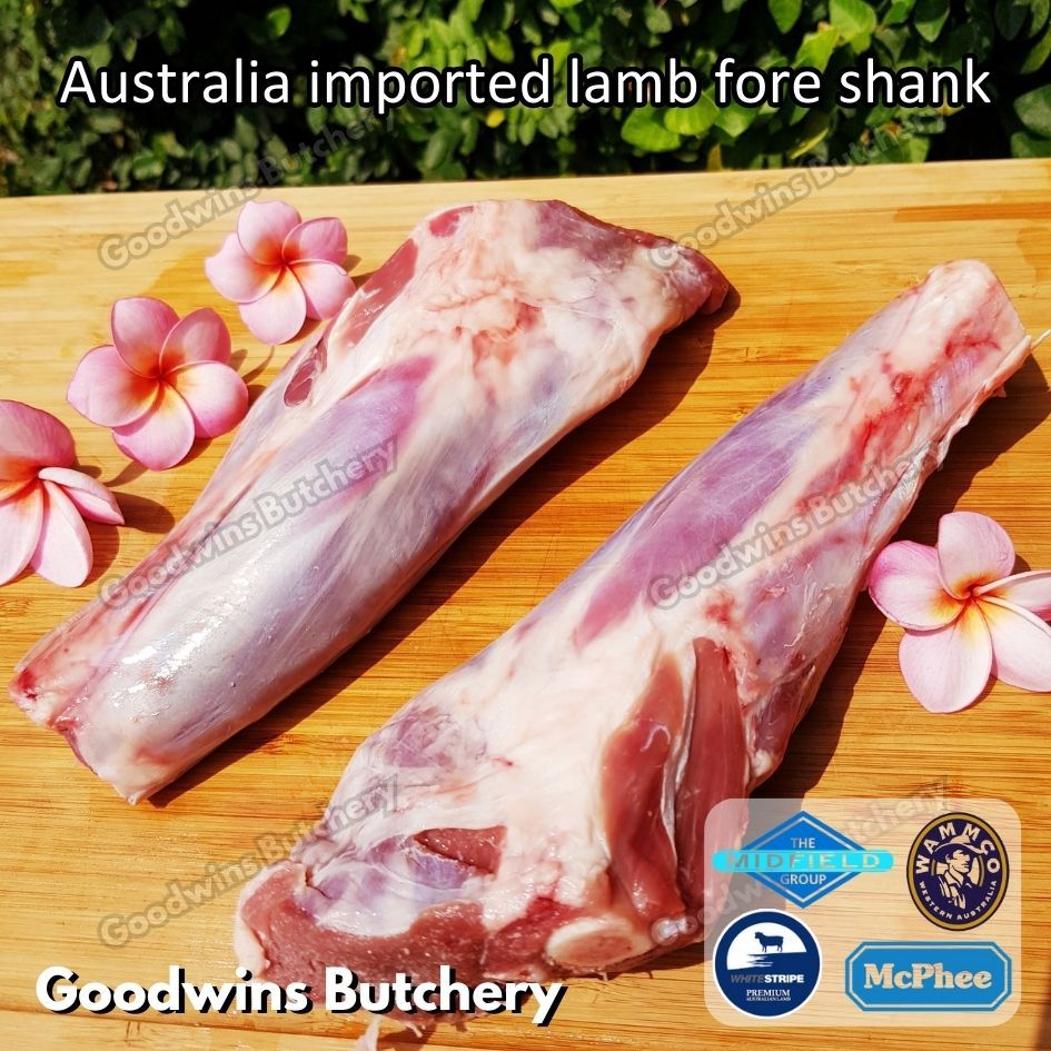 

Lamb hind shank frozen Australia WAMMCO McPHEE WHITESTRIPE SWIFT hindshank kaki betis belakang domba kambing muda