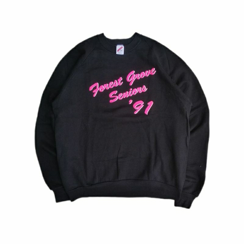 Black Sweatershirt Vintage Jerzees Second Brand Original