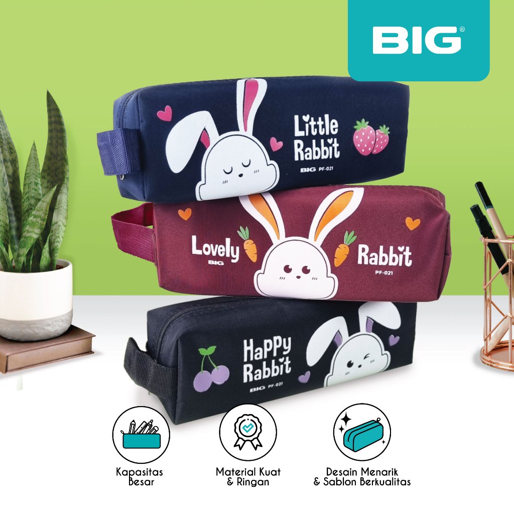 

BIG Kotak Pensil/ Tempat Pensil/ Pencil Case Rabbit Style/ Kelinci/ Kelinci Lucu/ Kelinci Cute PF-021