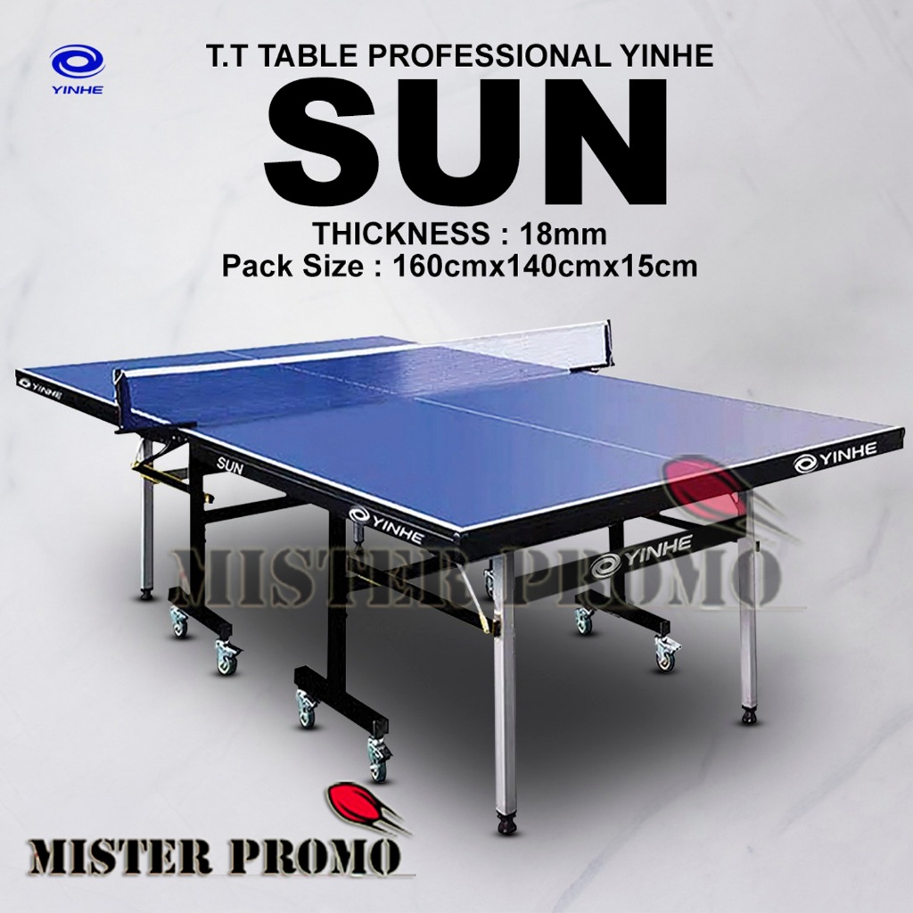Meja Pingpong YINHE SUN MDF 18mm Tenis Meja Original