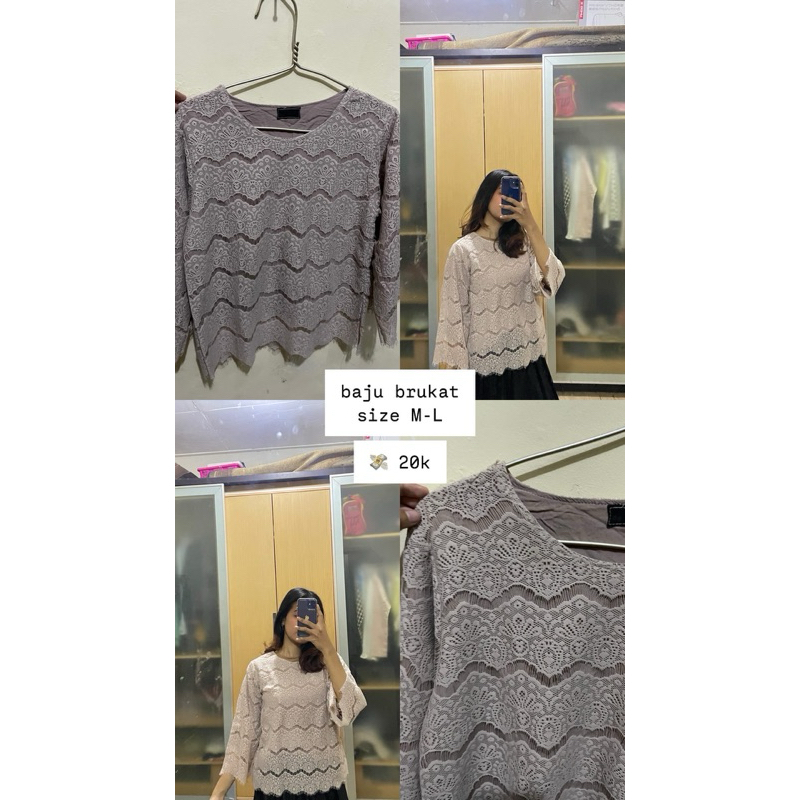 Blouse brukat (Preloved)
