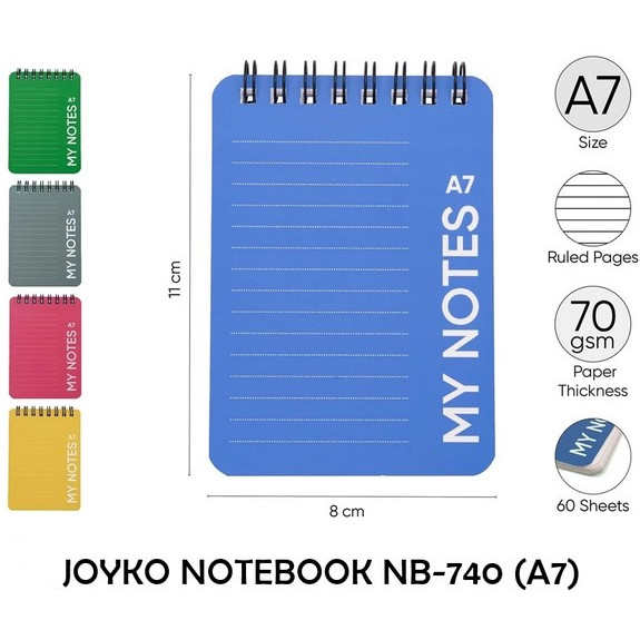 

Joyko Notebook Buku Saku Catatan Bergaris NB-740