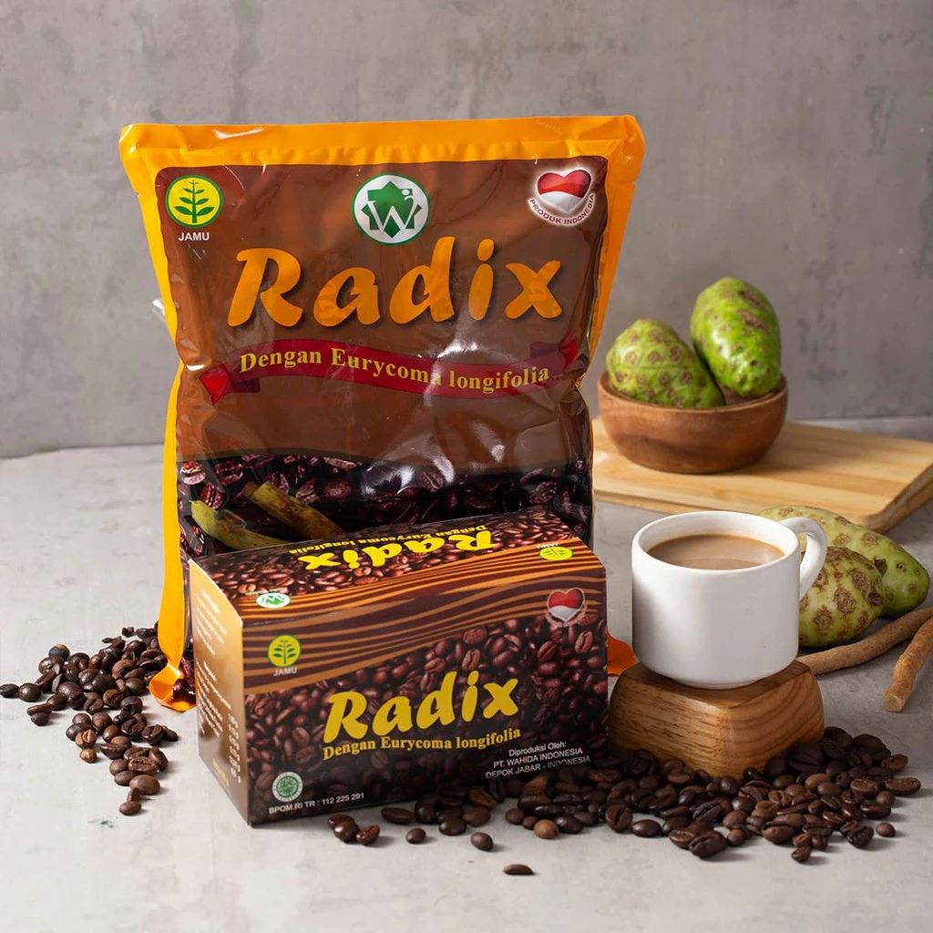 

Kopi Radix Penyegar Badan Sehat Alami Rempah Negeri