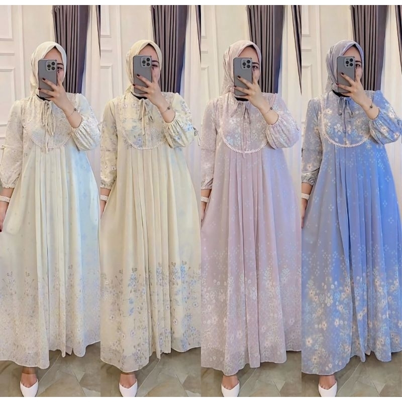 Gamis Ceruty Set Jilbab