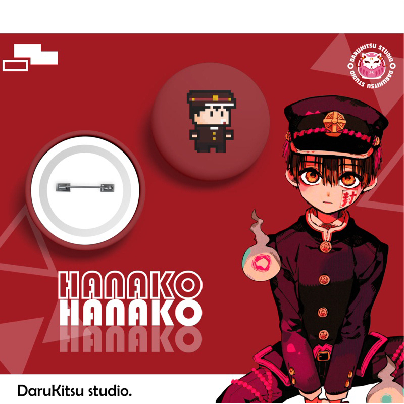 𝗠𝗶𝗻𝗶𝗺𝗮𝗹 𝗢𝗿𝗱𝗲𝗿 𝟮 𝗣𝗰𝘀 𝗕𝗶𝘀𝗮 𝗖𝗮𝗺𝗽𝘂𝗿 𝗣𝗿𝗼𝗱𝘂𝗸 𝗟𝗮𝗶𝗻 Badge/Button Pin/Pins/Merchandie Anime/Merch/Jibaku Shōn