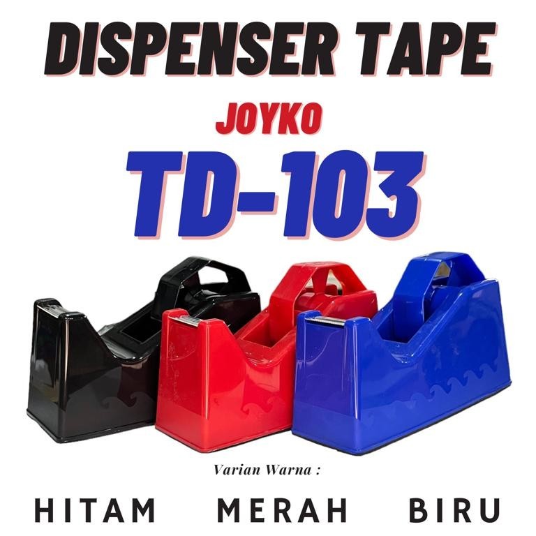 

Tape Dispenser Joyko TD 103 / Pemotong tape / Tempat pemotong Lakban Isolasi / pemotong selotip