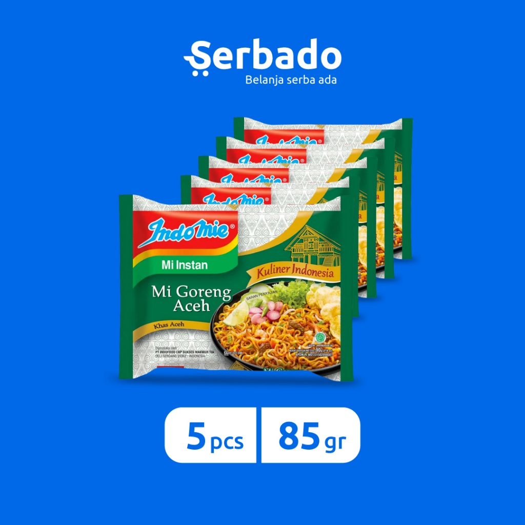 

Indomie Goreng Aceh 85gr (Isi 5 pcs)