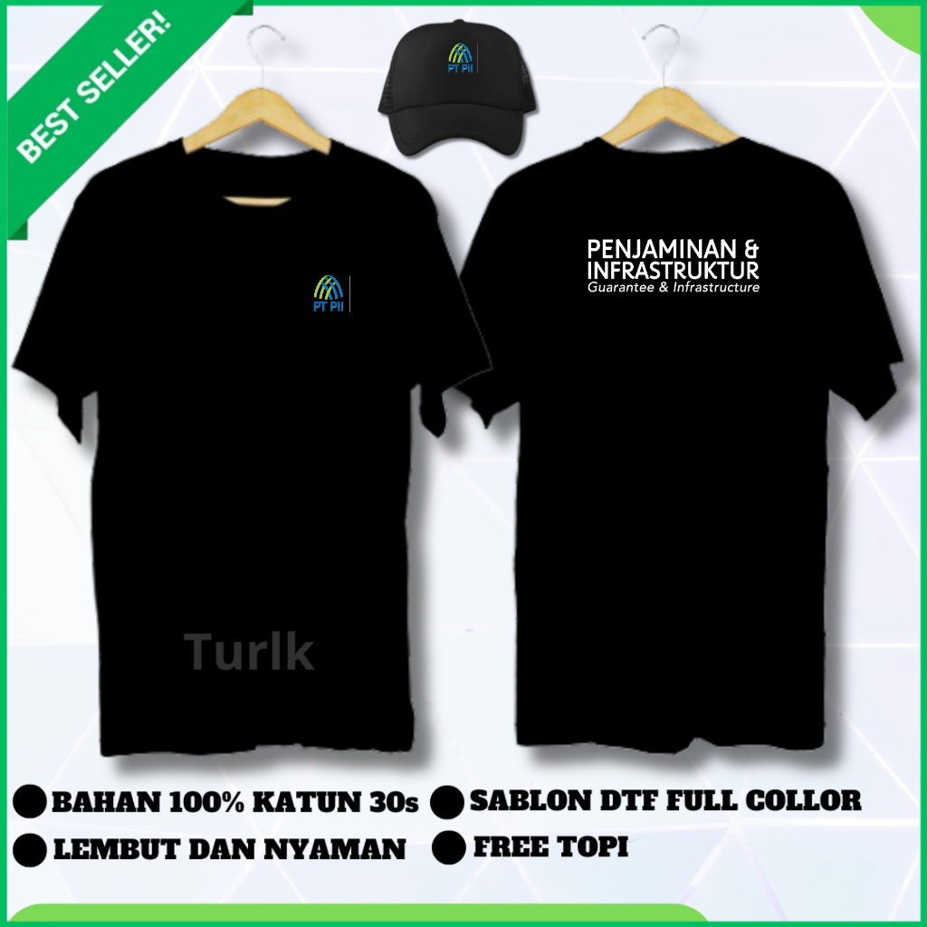 Kaos PT PII Tshirt PT Penjaminan Infrastruktur Indonesia Custom