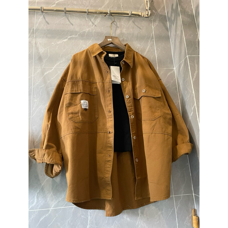 Jaket jeans ara oversize