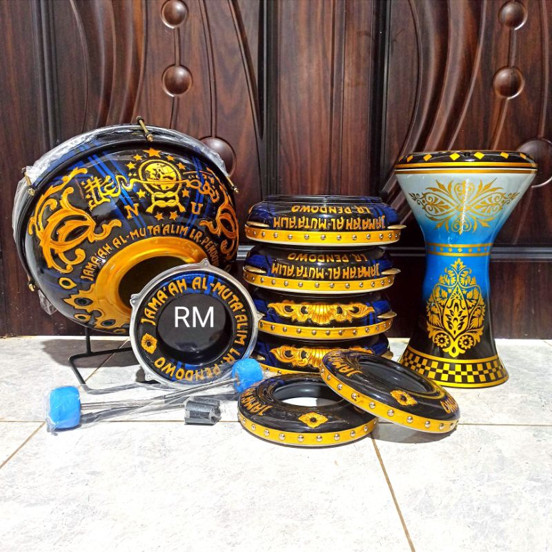 1 Set Rebana Ukir Jepara Lengkap